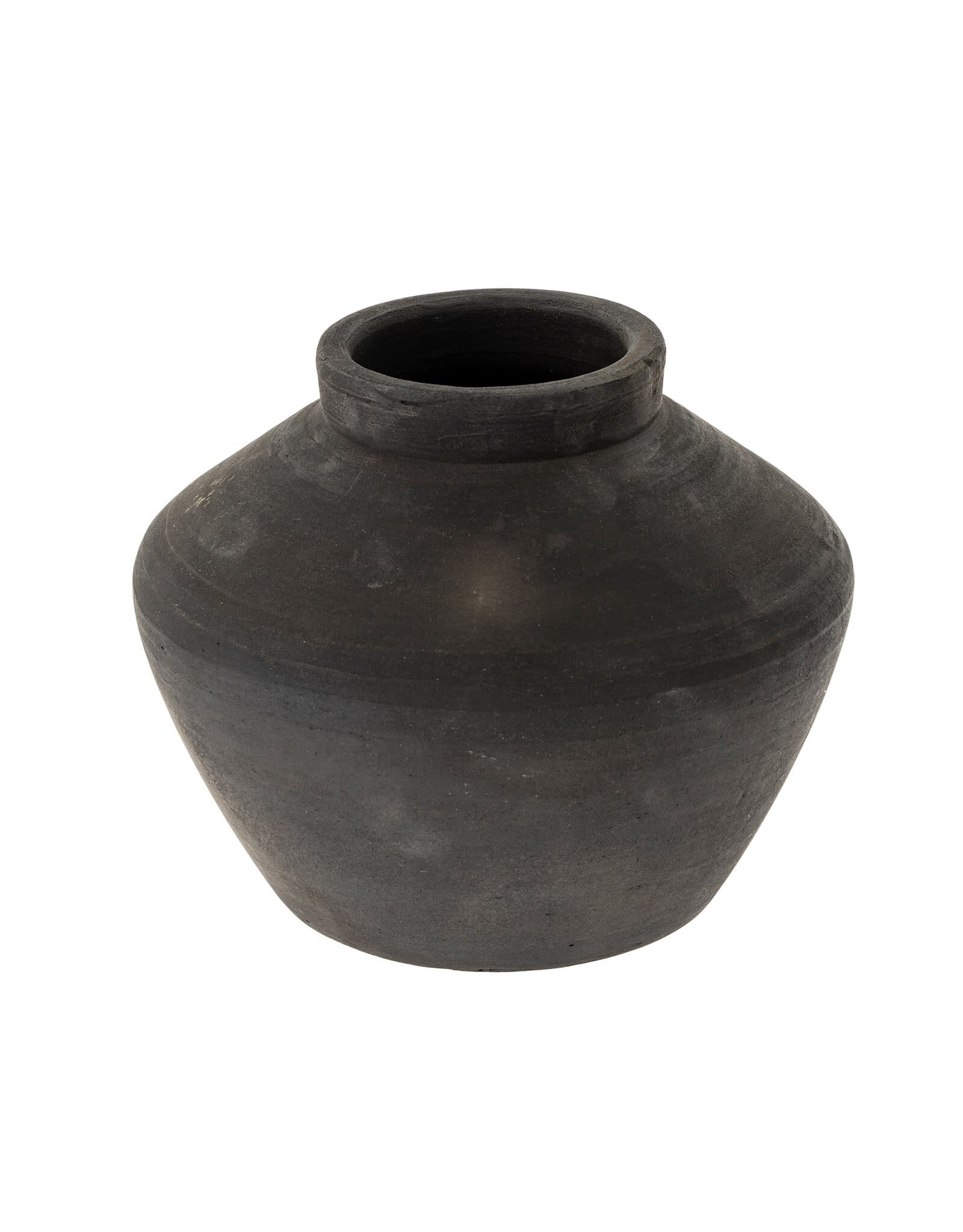 Balkan Black Terracotta Pot