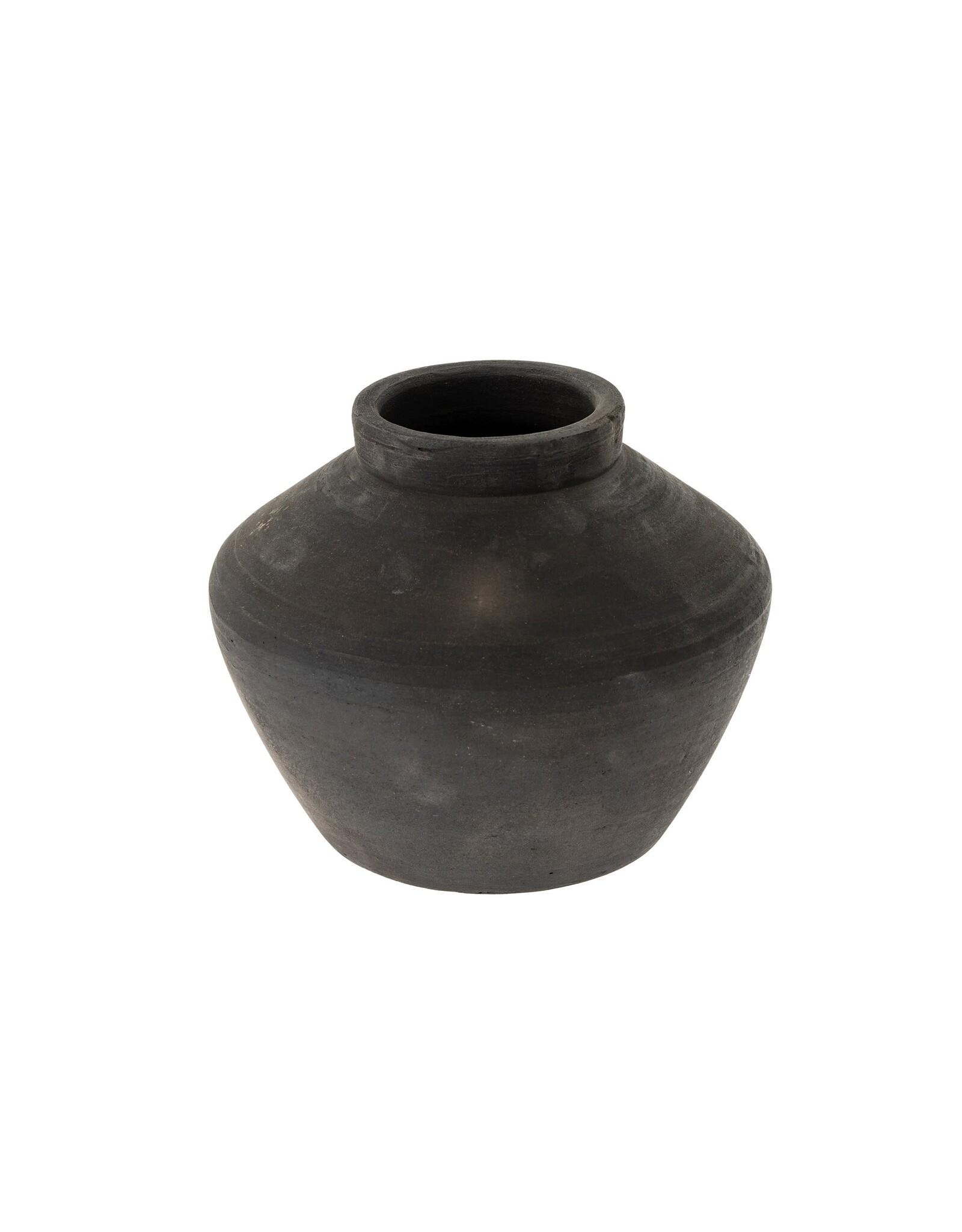 Balkan Black Terracotta Pot