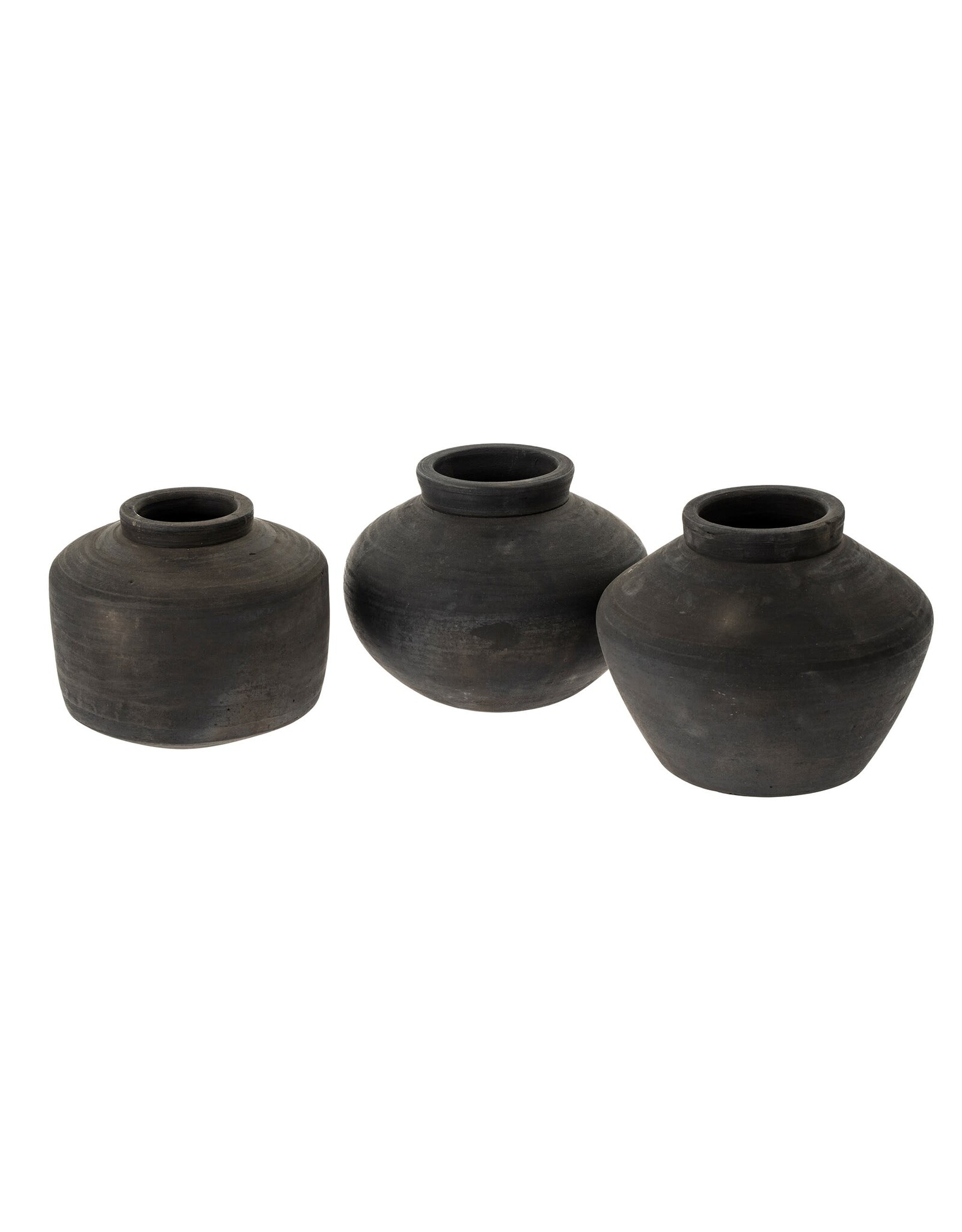 Balkan Black Terracotta Pot