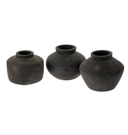 Balkan Black Terracotta Pot