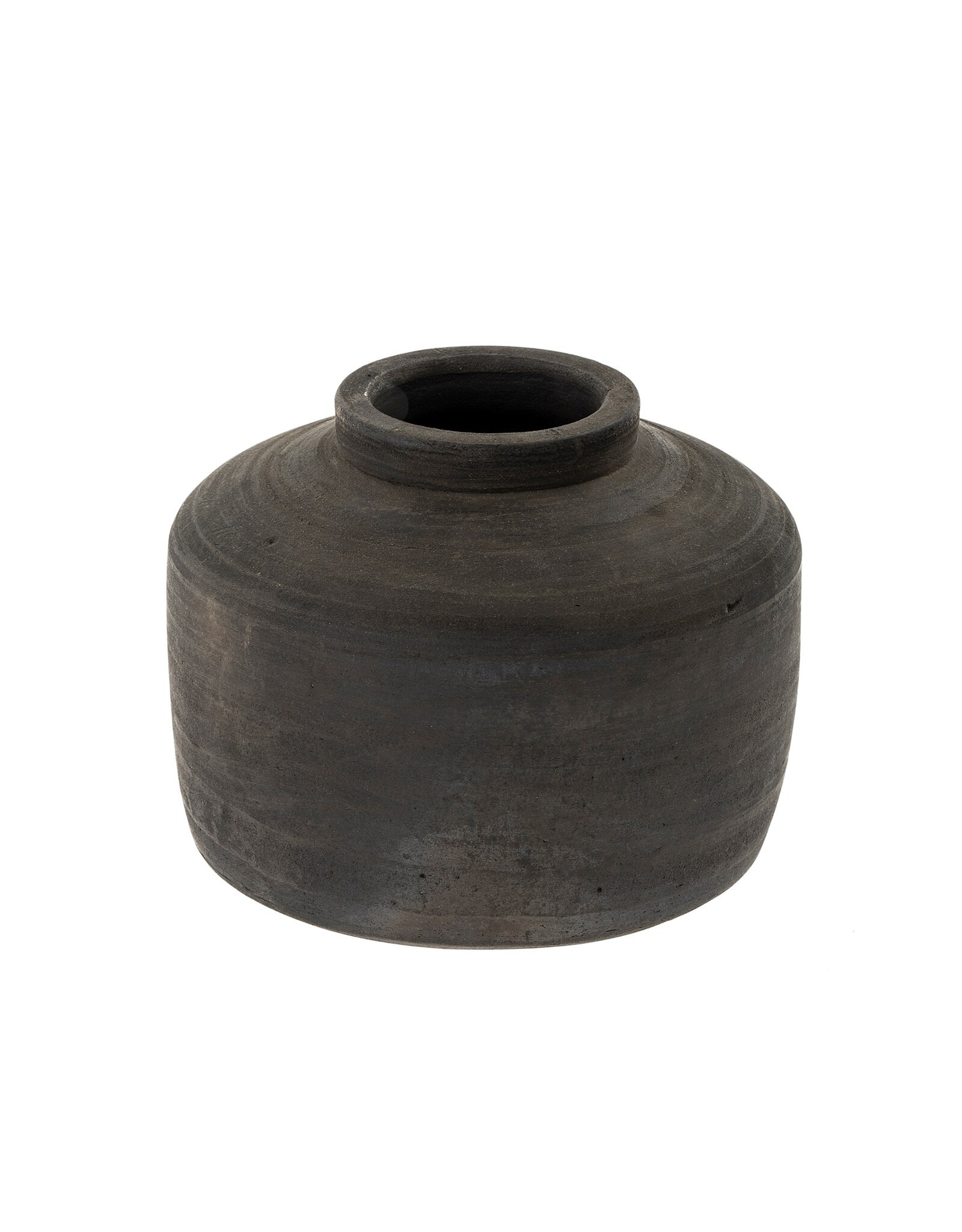 Balkan Black Terracotta Pot