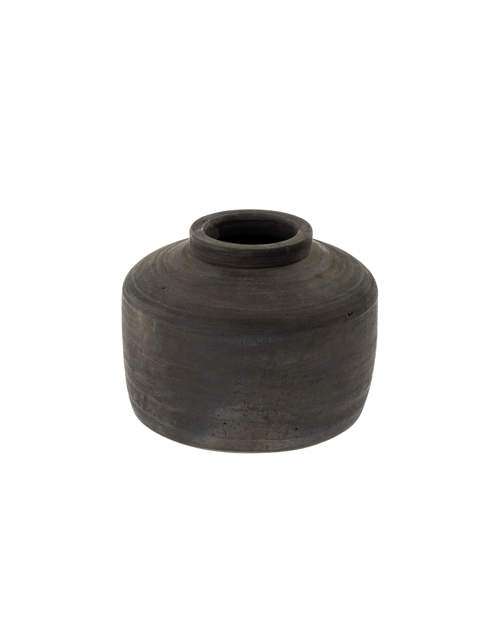 Balkan Black Terracotta Pot