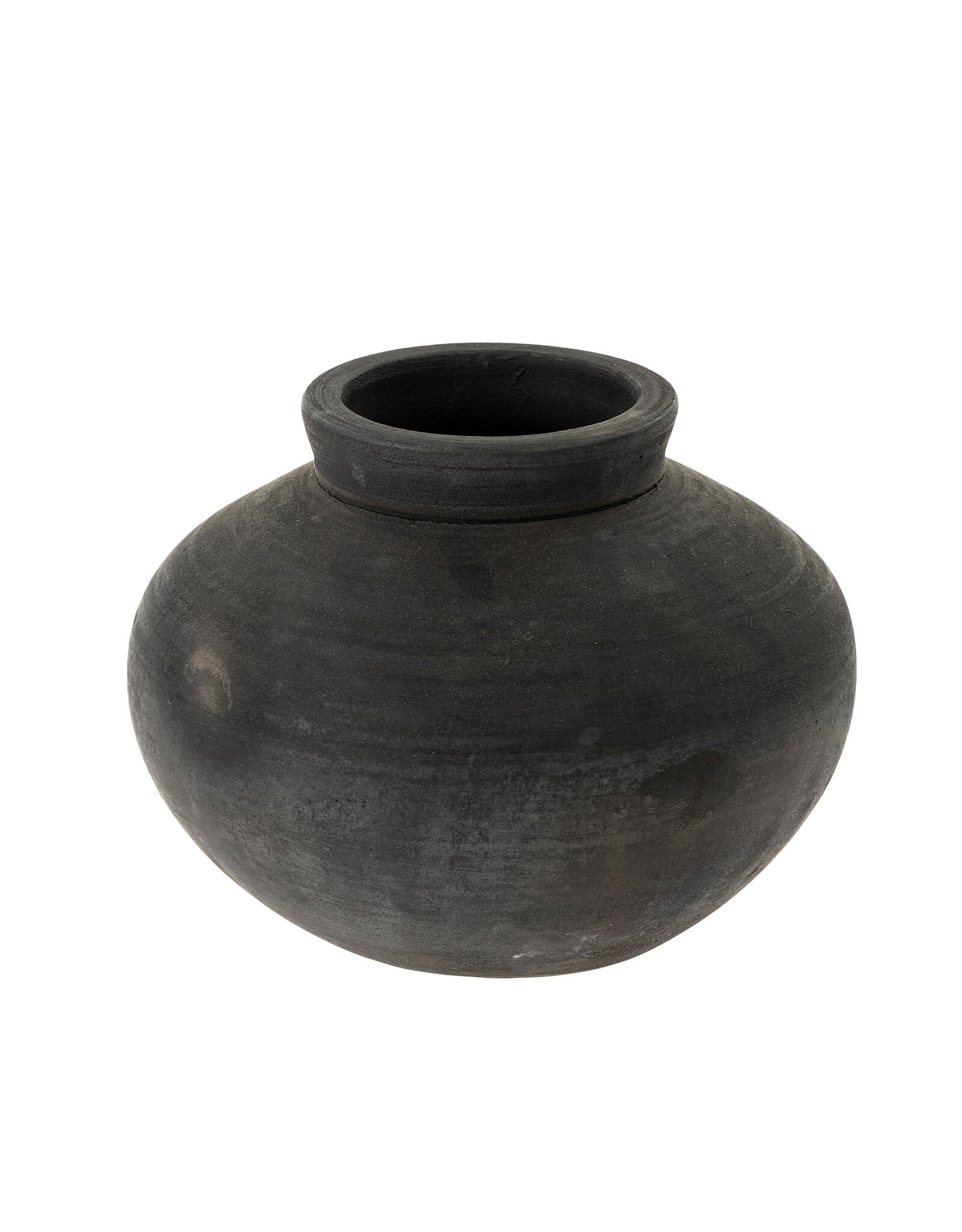 Balkan Black Terracotta Pot