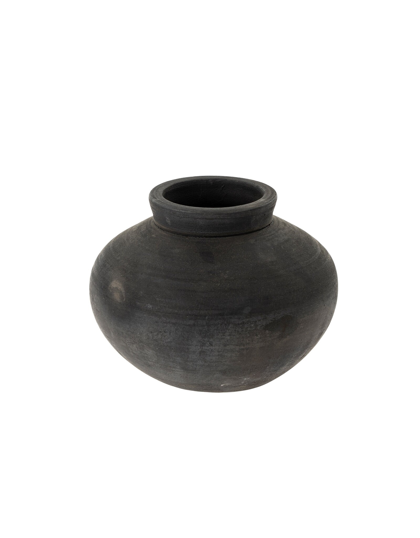 Balkan Black Terracotta Pot