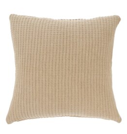 Kantha Stitch Pillow, Chambray 24x24