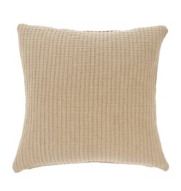 Kantha Stitch Pillow, Chambray 24x24