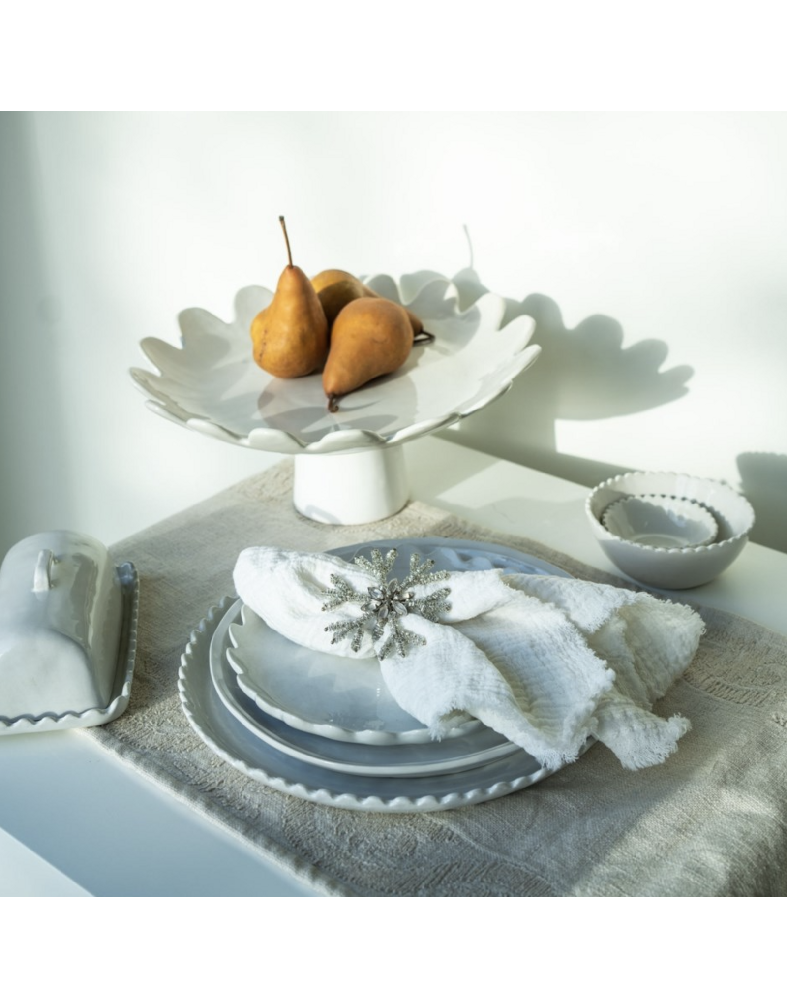 Scalloped Butter Dish