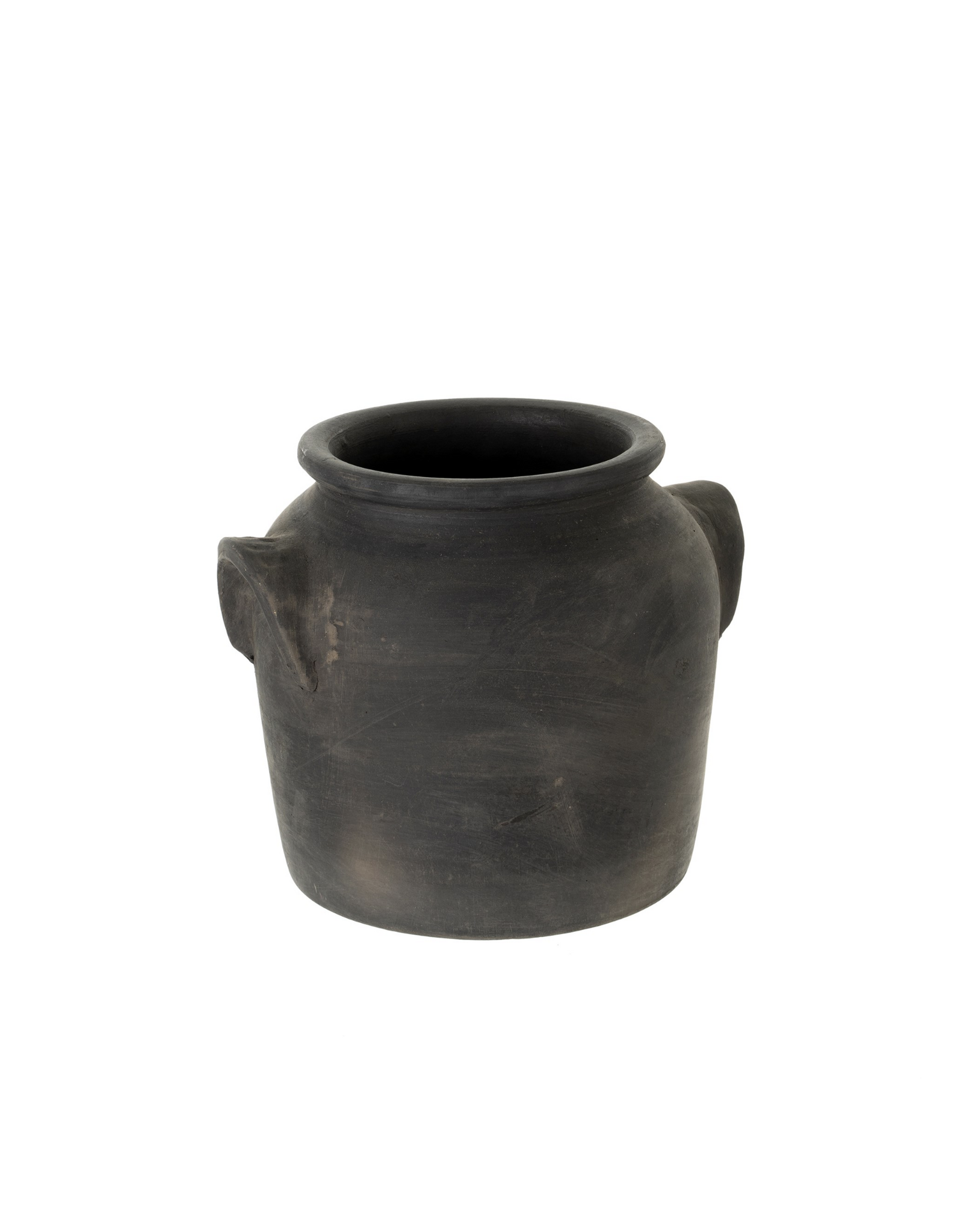 Milos Burnt Terracotta Urn L