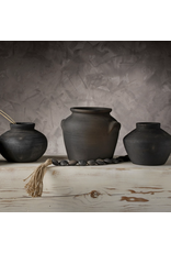 Milos Burnt Terracotta Urn L