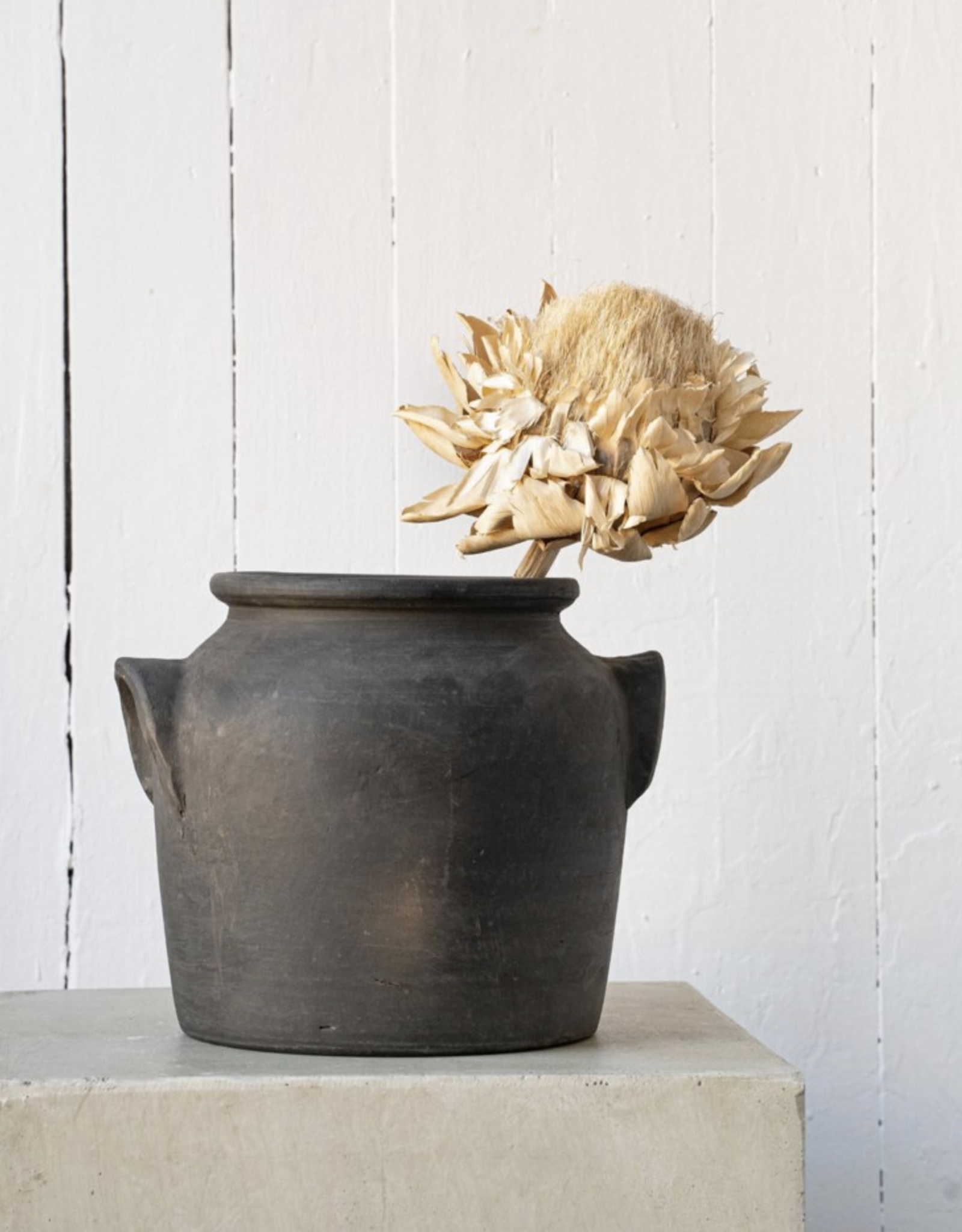 Milos Burnt Terracotta Urn