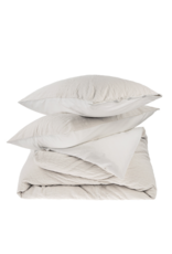 Kerala Kantha Duvet Set, White Whisper