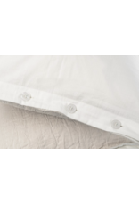 Kerala Kantha Duvet Set, White Whisper