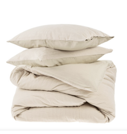 Kerala Kantha Duvet Set, Natural