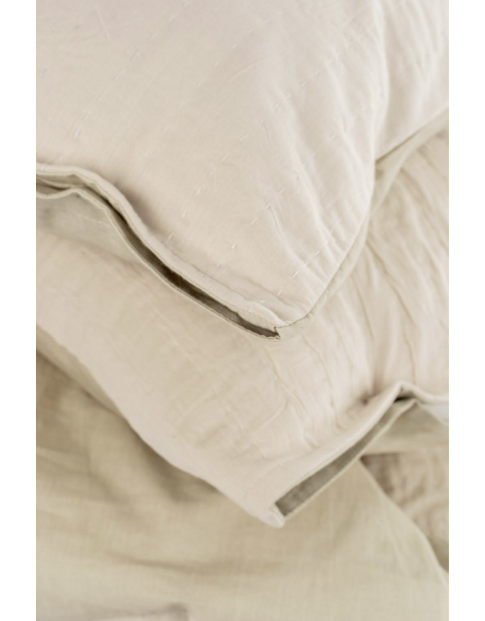 Kerala Kantha Duvet Set, Natural