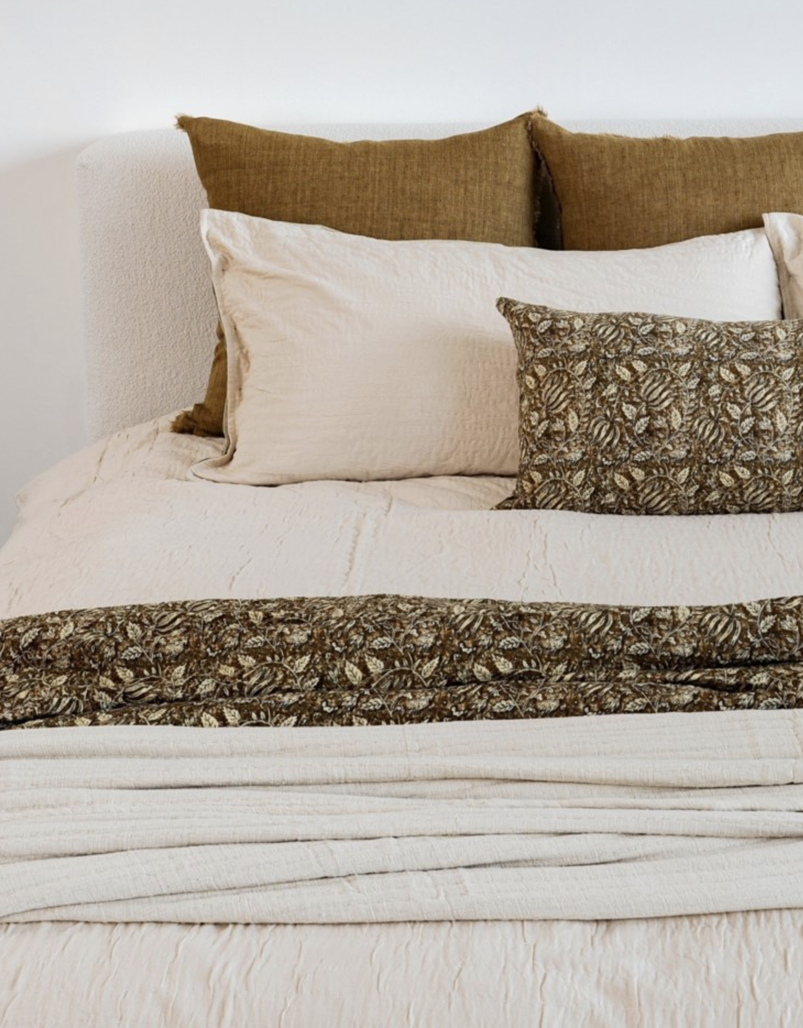 Kerala Kantha Duvet Set, Natural