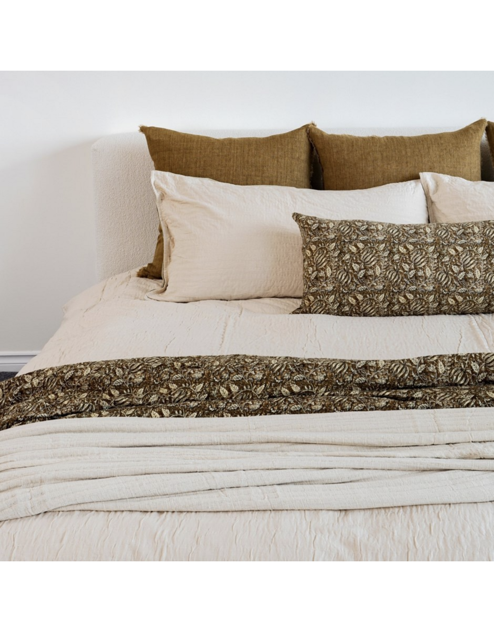 Kerala Kantha Duvet Set, Natural
