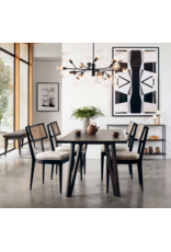 Britt Dining Chair Brushed Ebony w/ Saville Flax