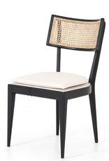 Britt Dining Chair Brushed Ebony w/ Saville Flax