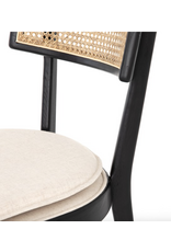 Britt Dining Chair Brushed Ebony w/ Saville Flax
