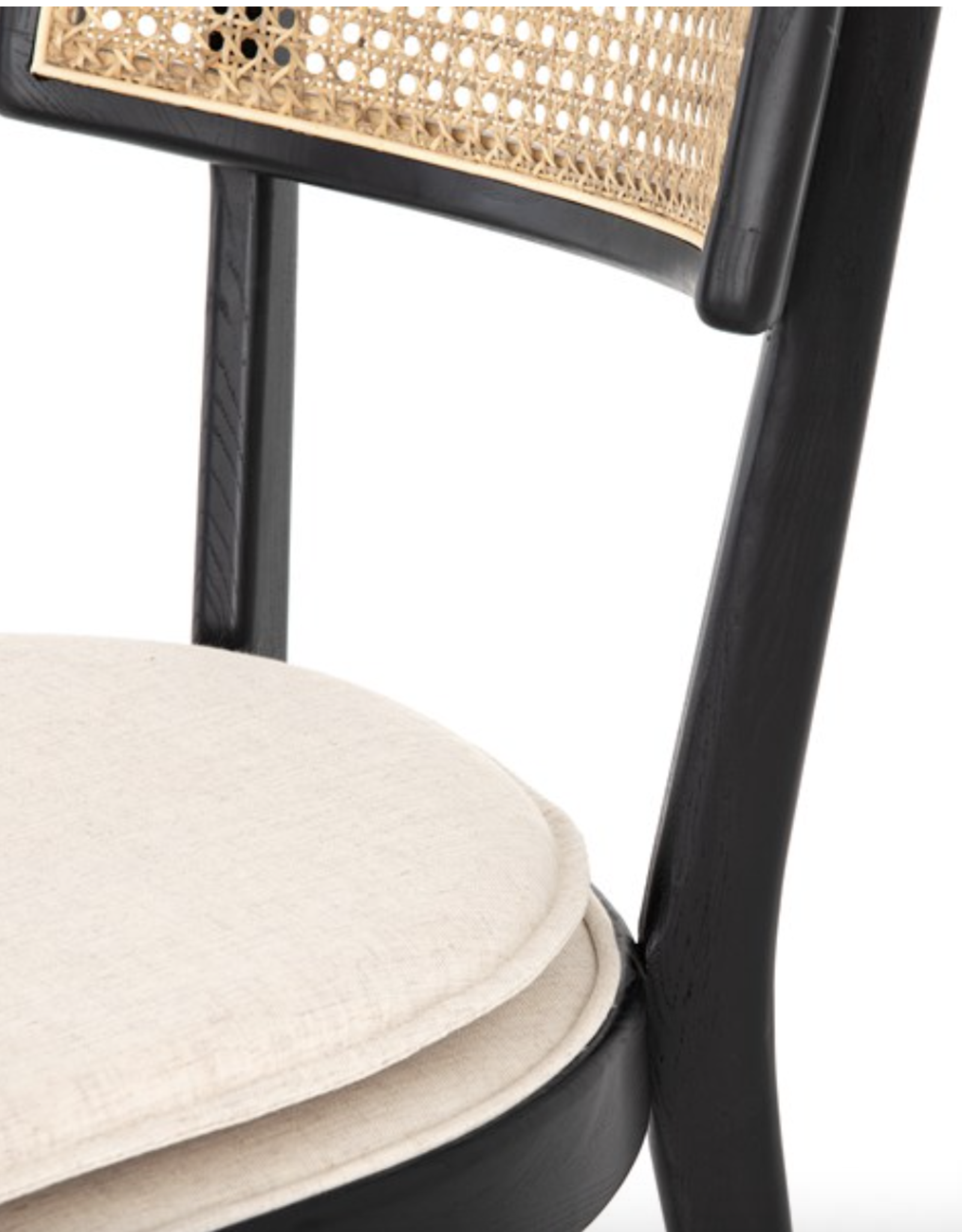 Britt Dining Chair Brushed Ebony w/ Saville Flax