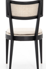 Britt Dining Chair Brushed Ebony w/ Saville Flax