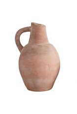 Tall Brick Red Flower Pot