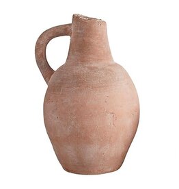 Tall Brick Red Flower Pot