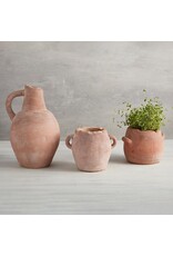 Tall Brick Red Flower Pot