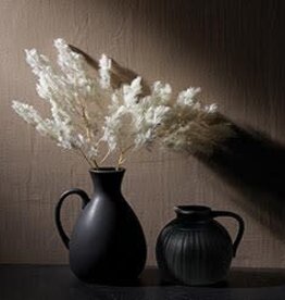 Black Ceramic Pitcher Vase