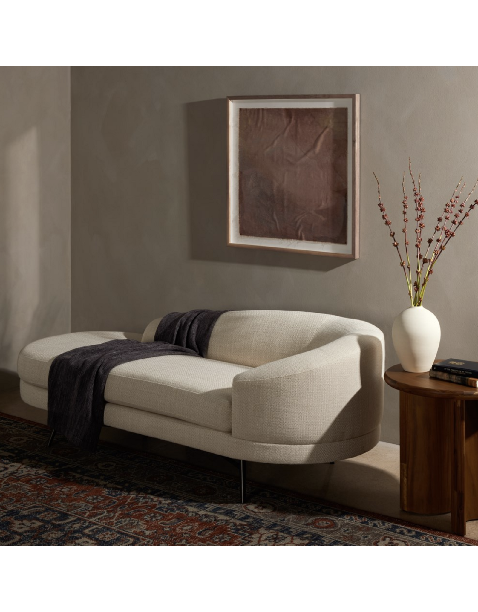 Carmela Chaise in Irving Taupe