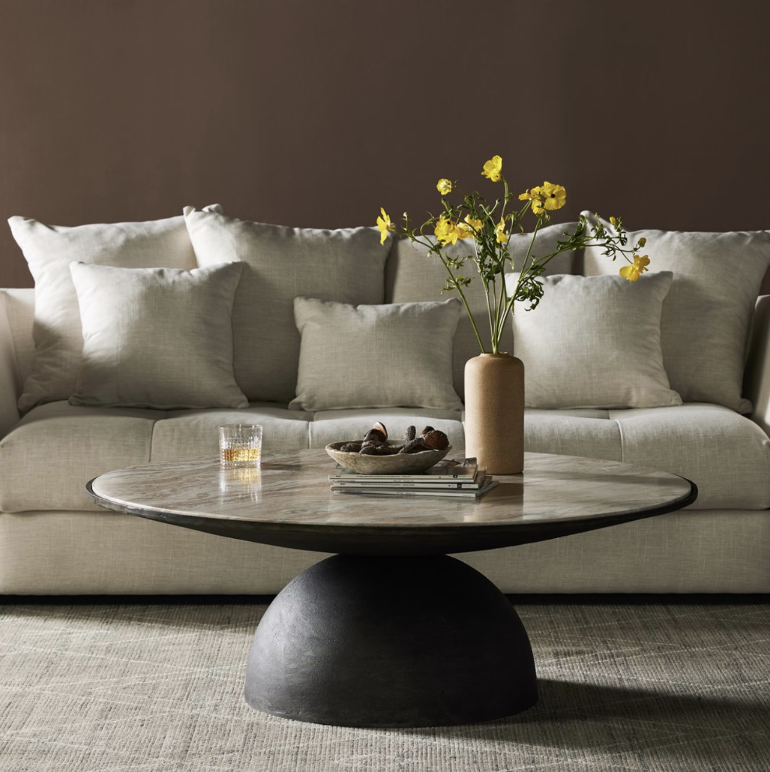 Corbett large coffee table shoppe jessica velikovsky interiors