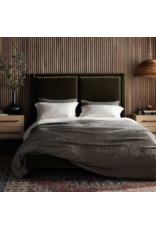 Potter Queen Bed in Surrey Olive