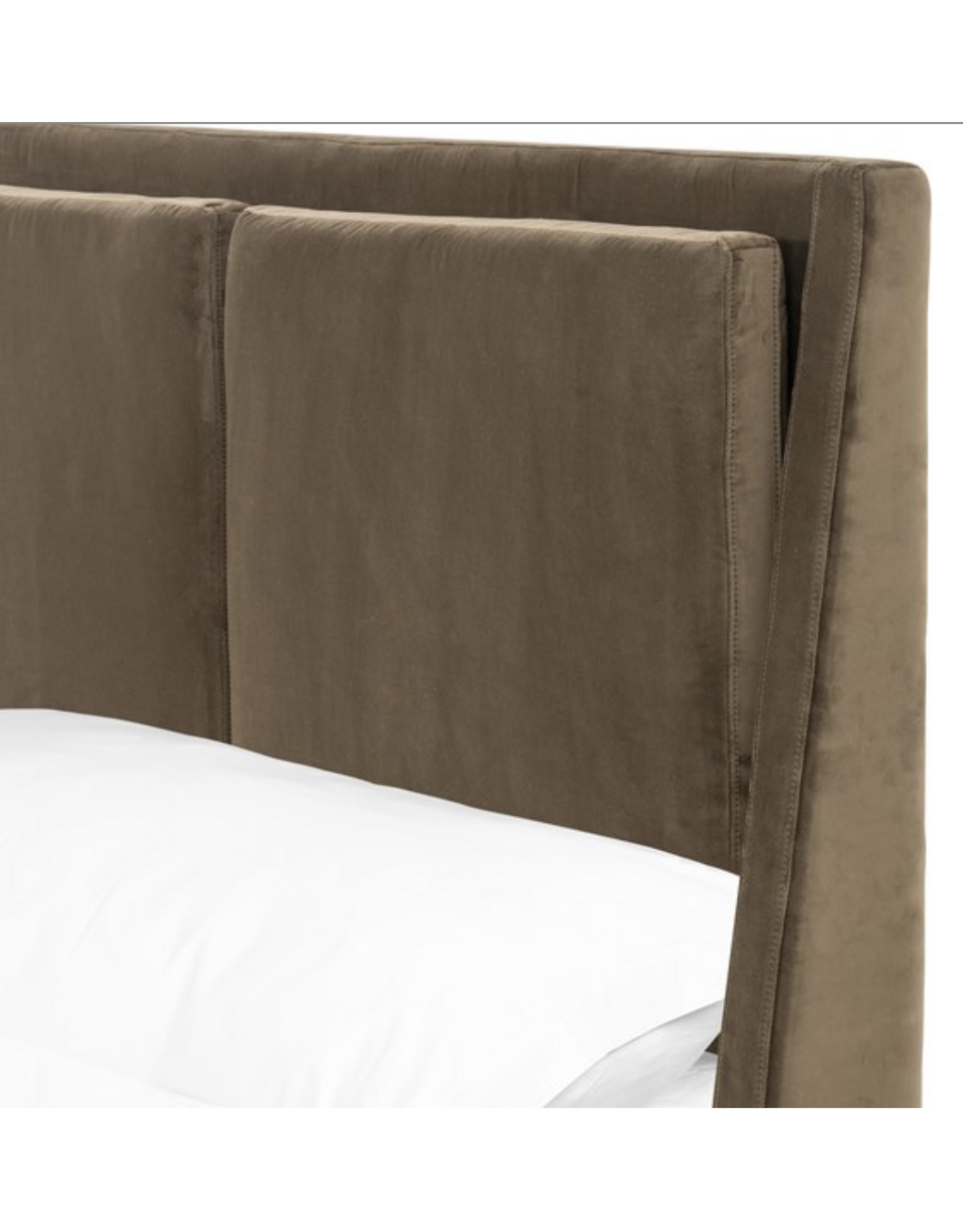 Potter Queen Bed in Surrey Olive
