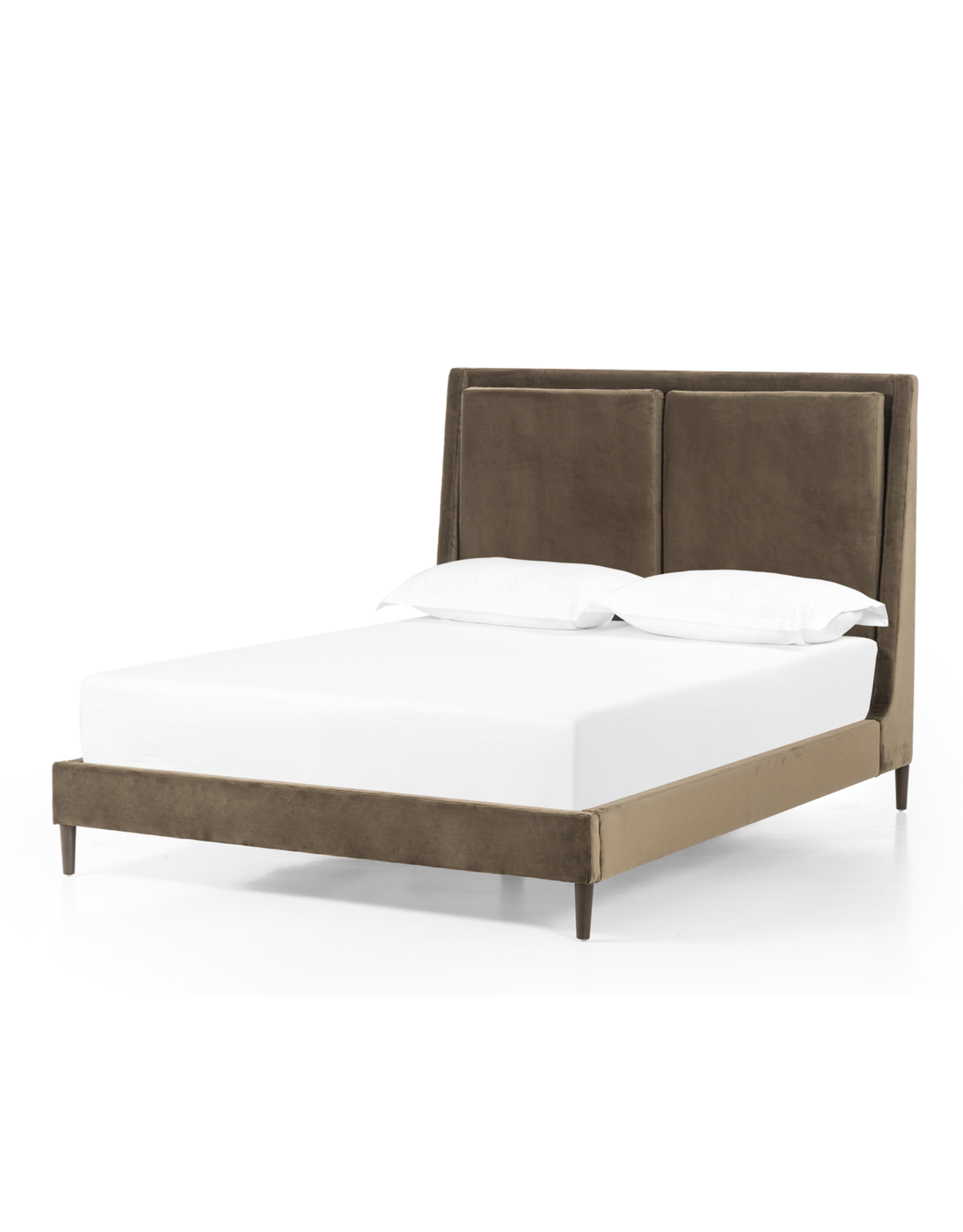 Potter Queen Bed in Surrey Olive