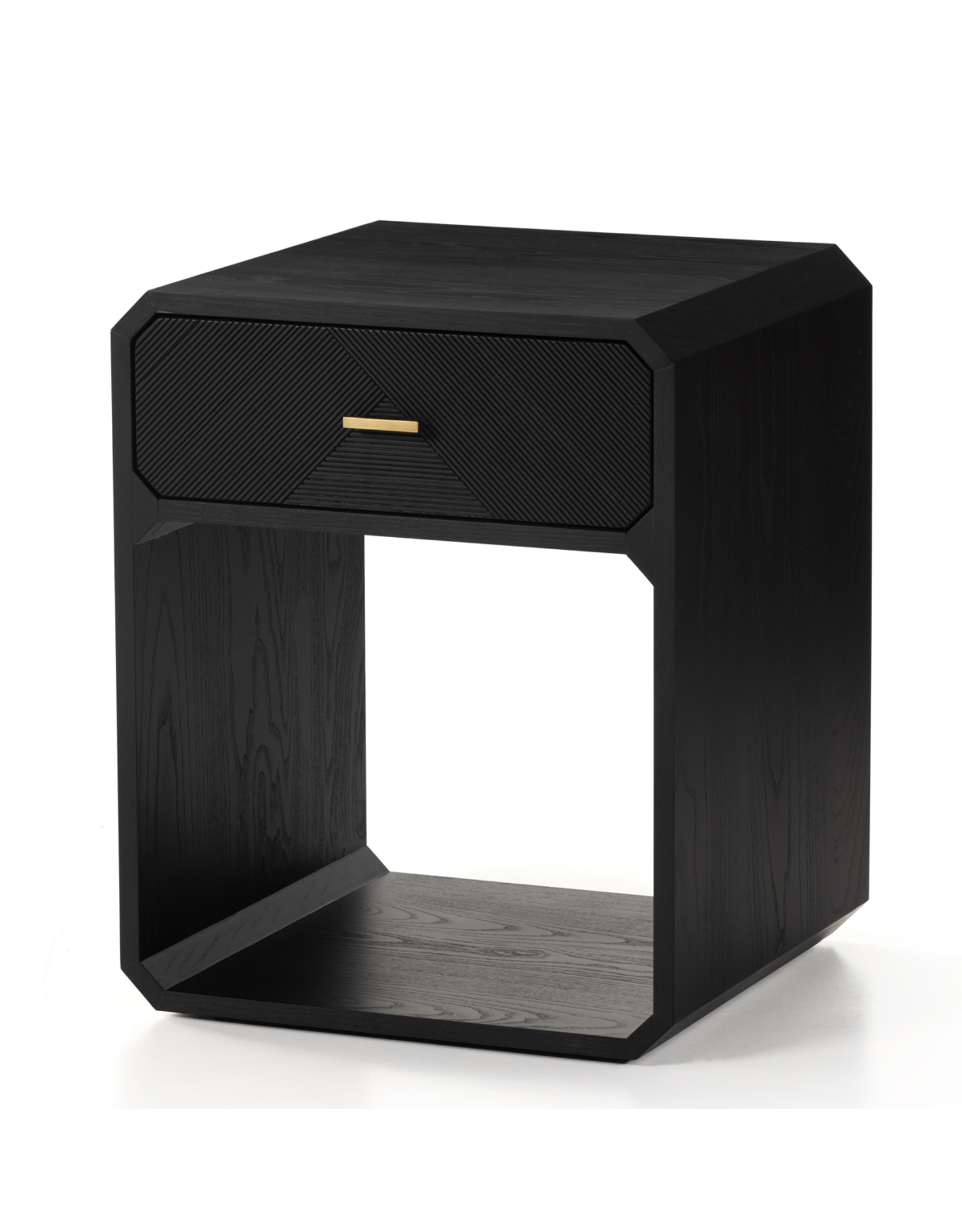 Caspian Nightstand Black Ash Veneer