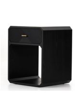 Caspian Nightstand Black Ash Veneer