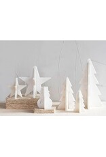 7-1/2"W x 12"H Interlocking Marble Tree, White