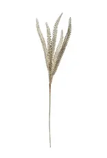 35"H Faux Fern Frond Spray, Pewter Finish
