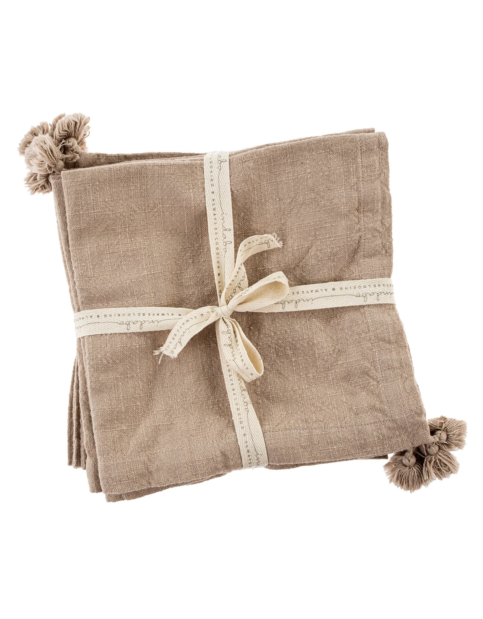 Tassel Napkin, Fawn - S/6