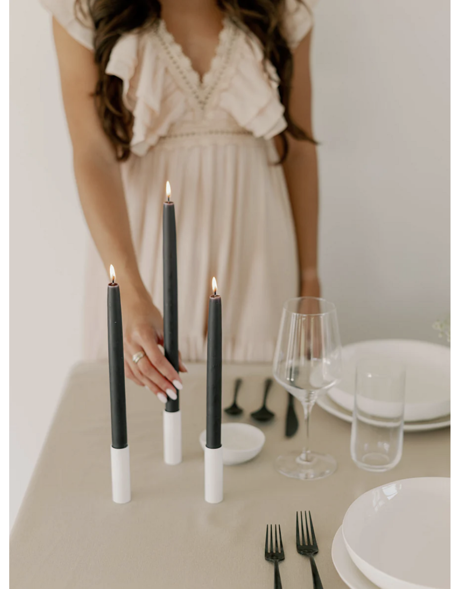 Dipped Beeswax Taper Candles