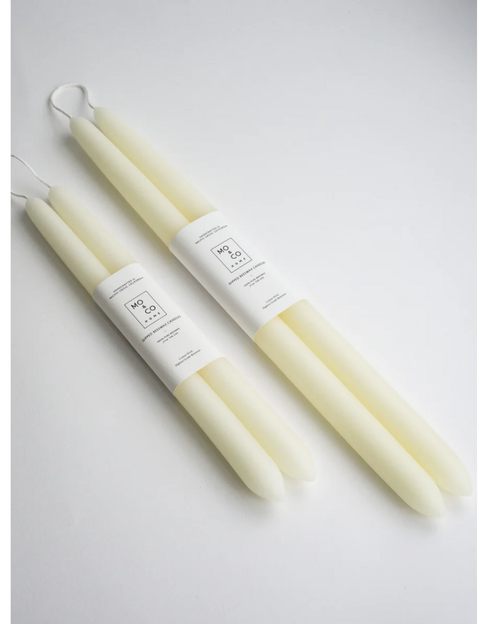 Dipped Beeswax Taper Candles