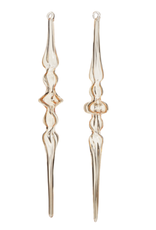 Clear Gold Finial Ornament