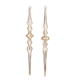 Clear Gold Finial Ornament