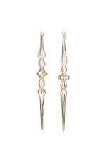 Clear Gold Finial Ornament