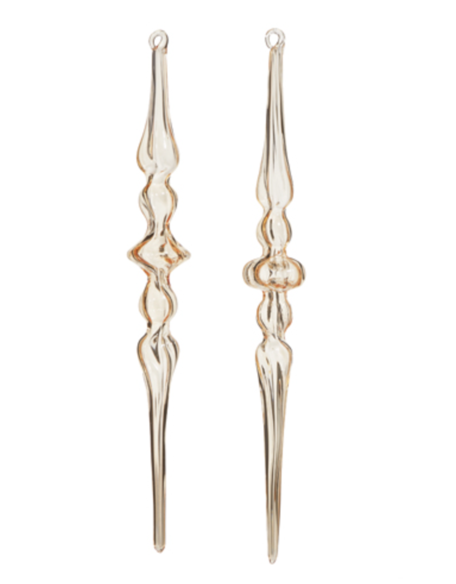 Clear Gold Finial Ornament