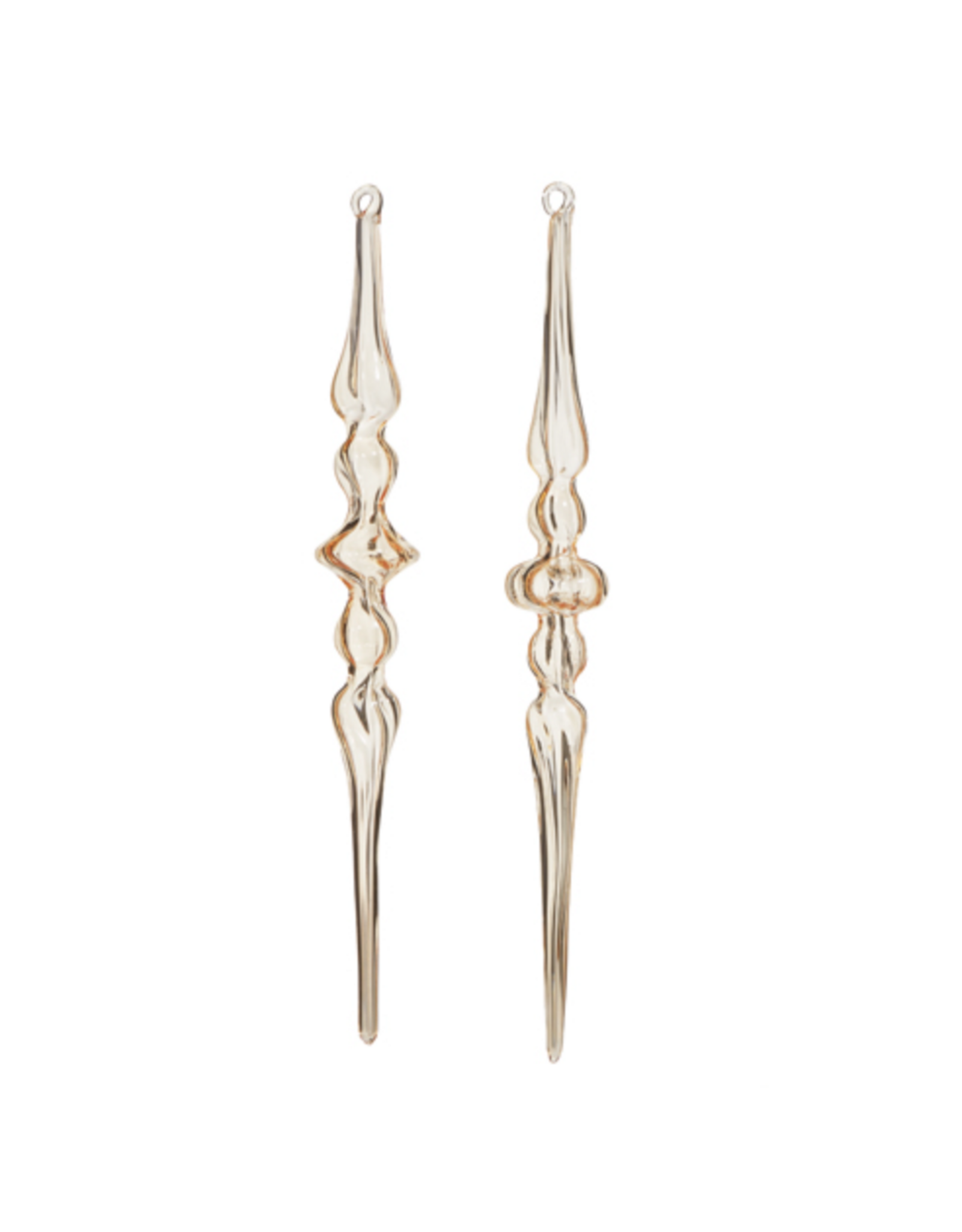 Clear Gold Finial Ornament