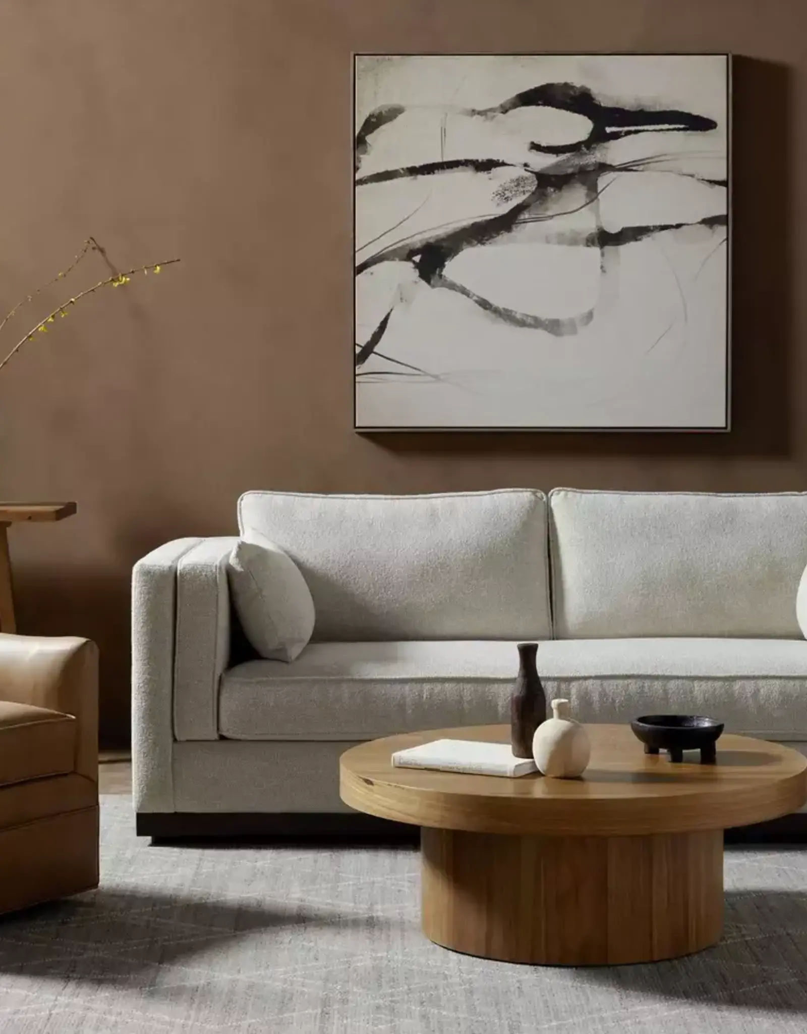 Lawrence Sofa in Nova Taupe - 87"