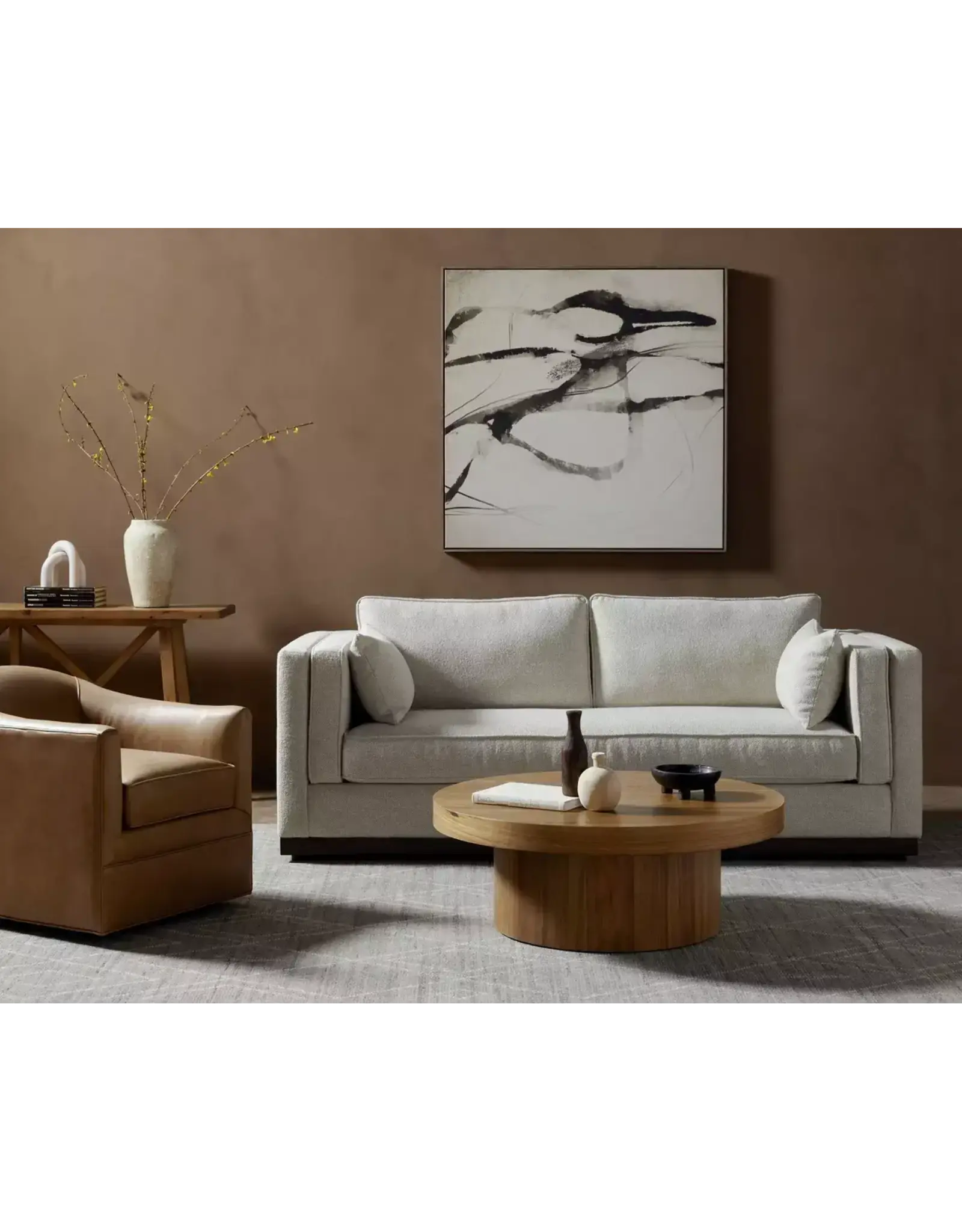 Lawrence Sofa in Nova Taupe - 87"