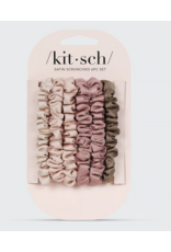 Ultra Petite Satin Scrunchies 6pc -Terracotta