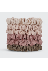 Ultra Petite Satin Scrunchies 6pc -Terracotta